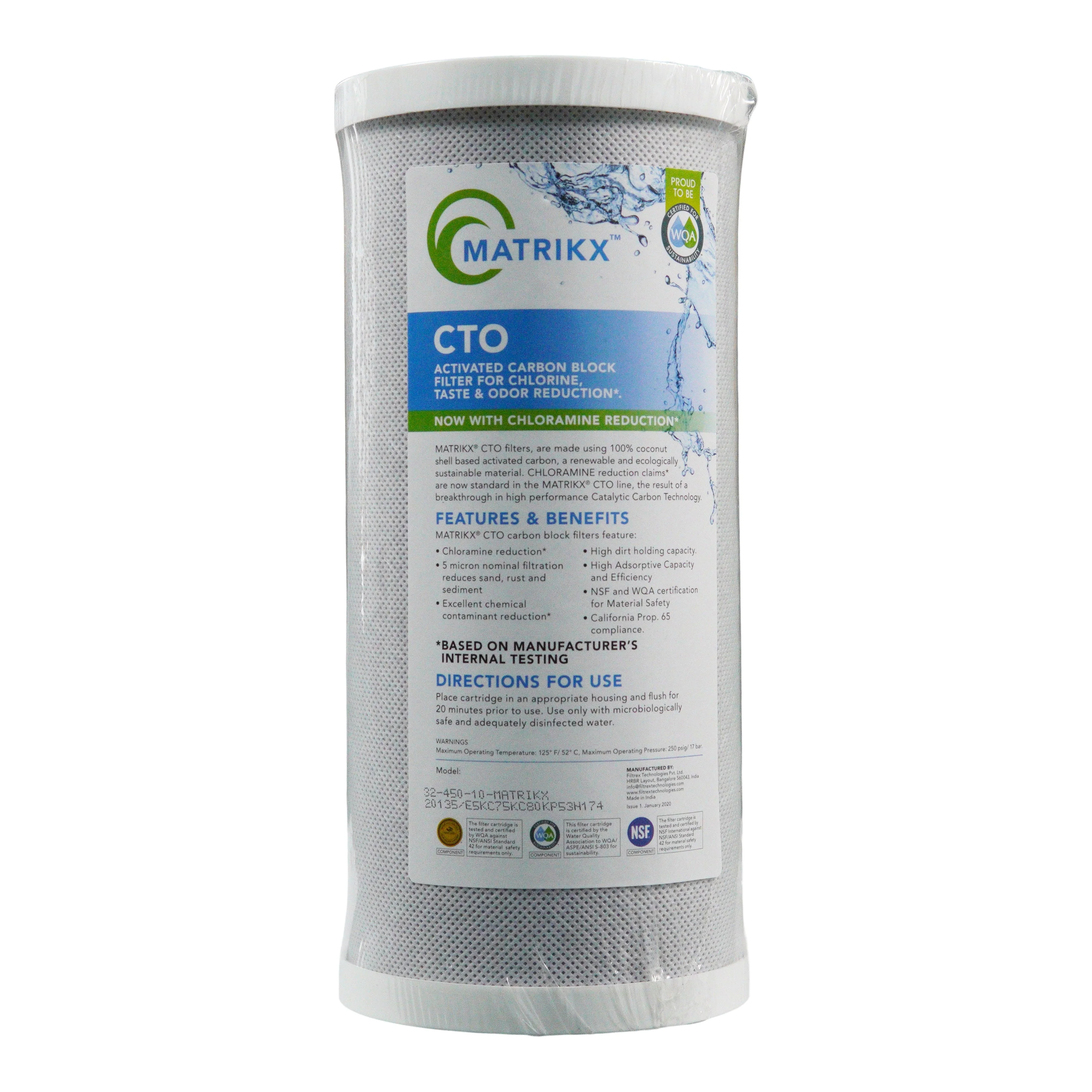Combo Filter Pkg for 10" Big Blue One 50-5 Sediment One Carbon | Bundle - Image 3