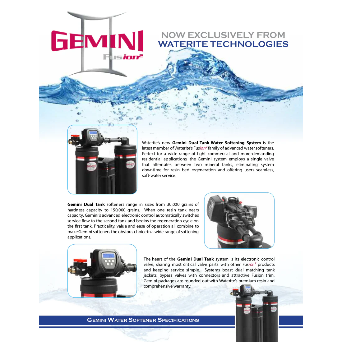 HUM Gemini Dual Water Softener 30K - Image 2