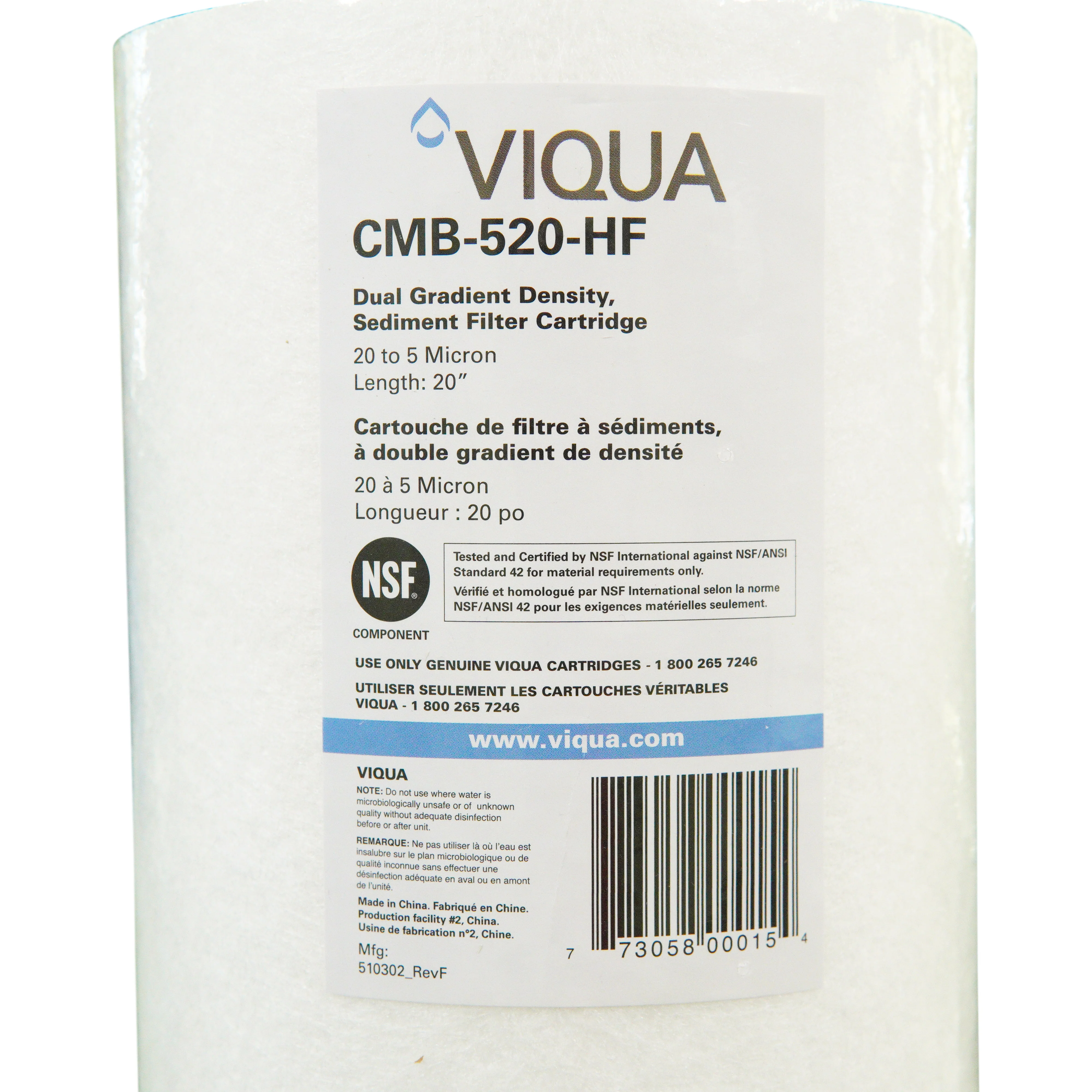 Viqua 5 Micron Pre Sediment Filter CMB-510-HF for IHS12-D4 - Image 3